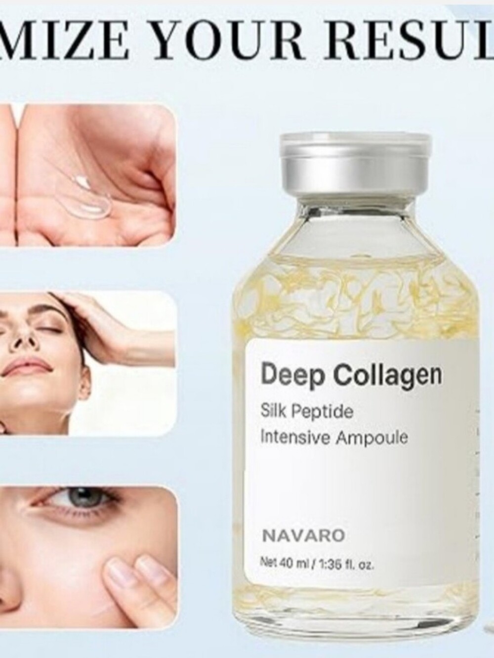 Deep Collagen Silk Peptide Intensive Ampoule – Clear/Gold Serum